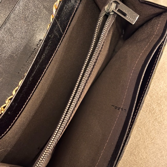FENDI FF Zucca Black & Brown Monogram Continental Wallet - Picture 9 of 15